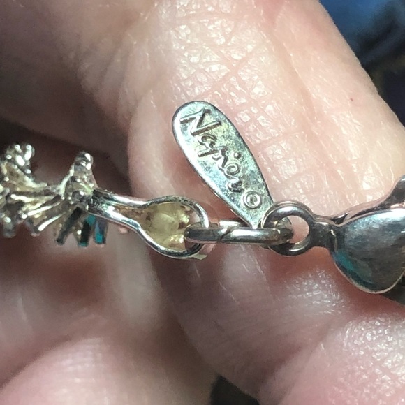 Vintage Napier Spiral Silver Tone Necklace - Picture 3 of 4